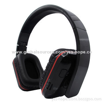Computer Stereo Bluetooth Headset, 3.0V Operating Voltage, Chargeable Lithium-ion Polymer Battery